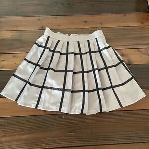 Pleated A-Line Skirt